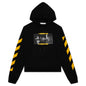 Caravaggio Painting Over Hoodie - Black/Multi