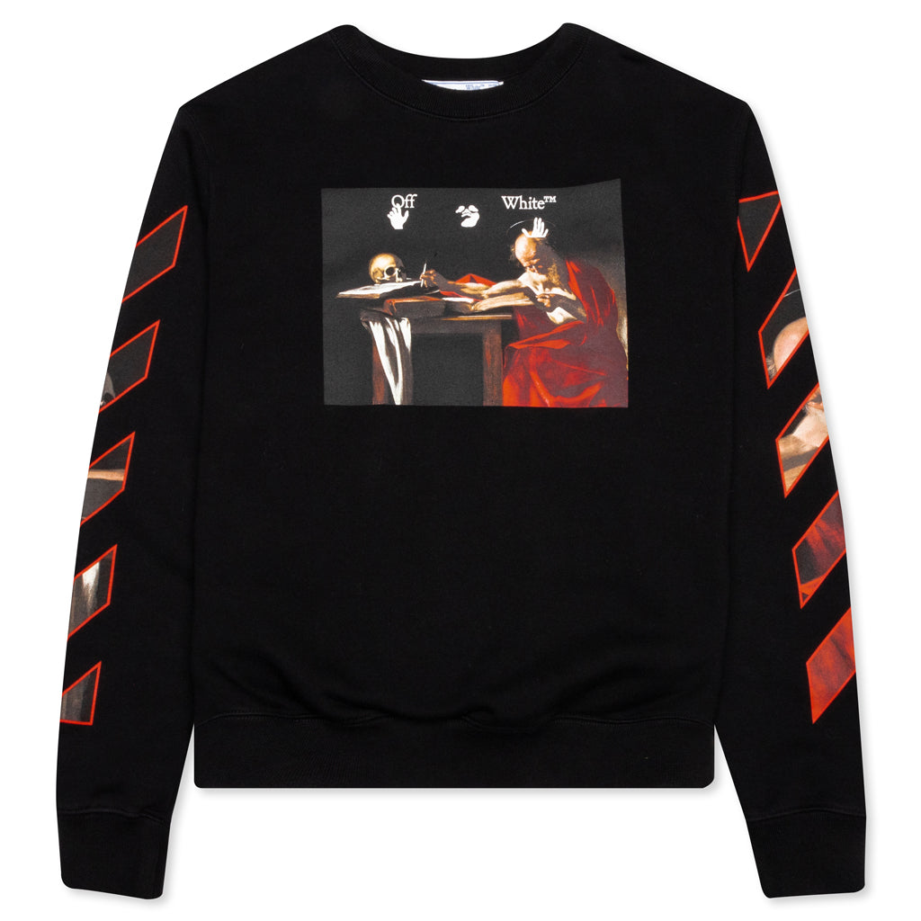Caravaggio Slim Crewneck - Black/Red
