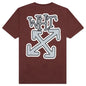 Carlos Arrow Slim S/S Tee - Barolo/Light Grey