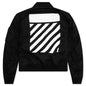 Diag Tab Bomber - Black/White