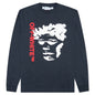 Face Arrow Skate L/S Tee - Outerspace/White