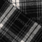 Girls Helvetica Diag Check Flannel - Black/White