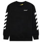 Kids Rubber Arrow Crewneck - Black/White
