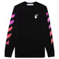 Marker L/S Tee - Black Fuchsia