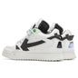 Midtop Sponge Sneakers - White/Black