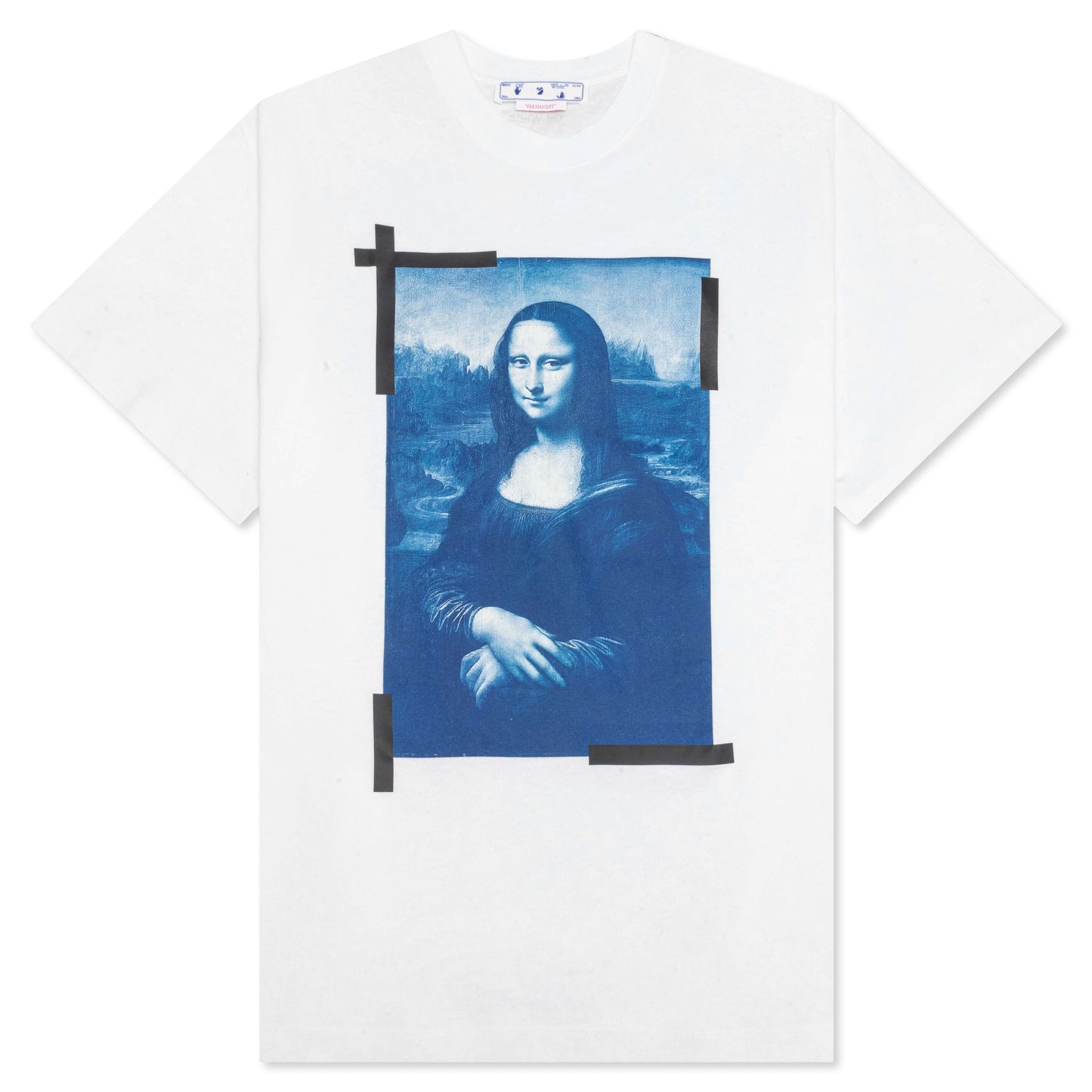 Mona Lisa Over S/S Tee - White/Blue