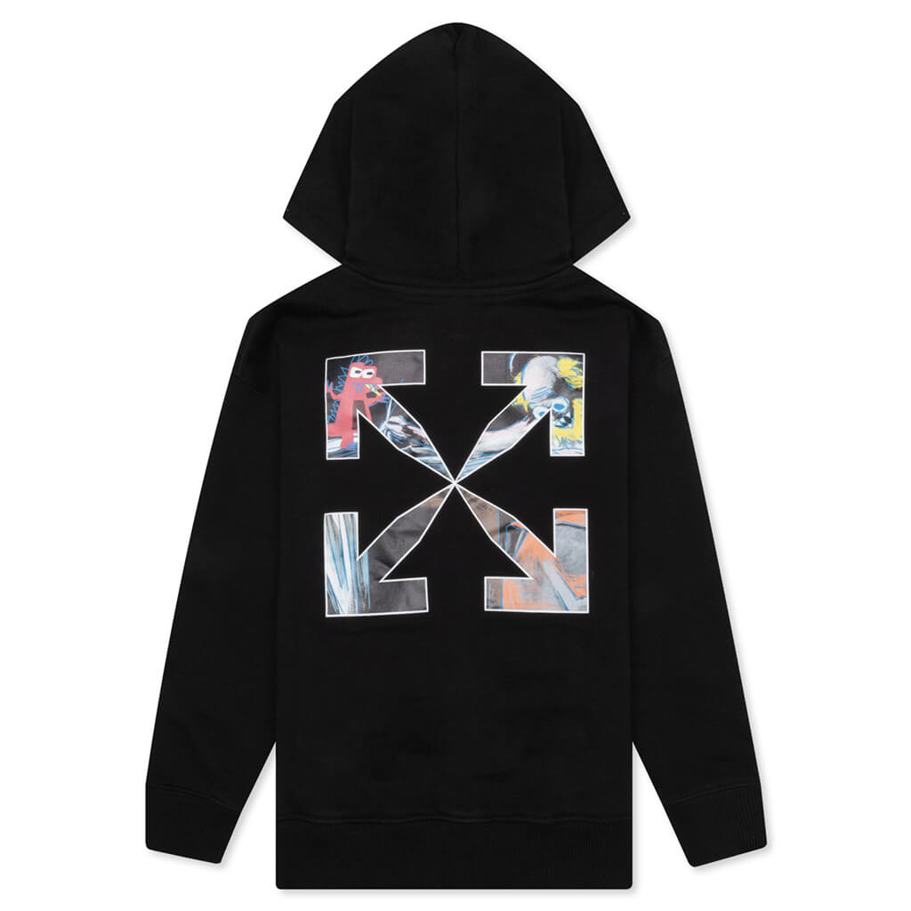 Kids Monster Arrow Hoodie Zip - Black/Multicolor