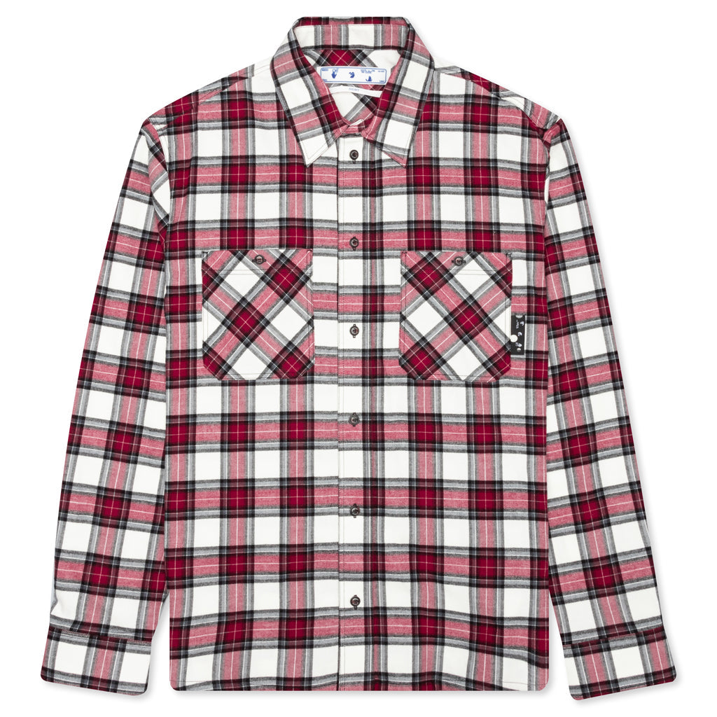 OW Allover Check Flannel Shirt - Red/No Color