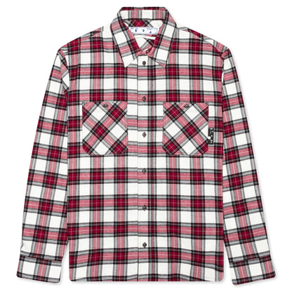 OW Allover Check Flannel Shirt - Red/No Color