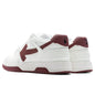 Out of Office Calf Leather - White/Burgundy