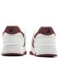 Out of Office Calf Leather - White/Burgundy