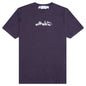 Paint Arrow Slim S/S Tee - Aubergine/White