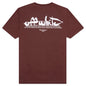 Paint Script Over Skate S/S Tee - Barolo/White