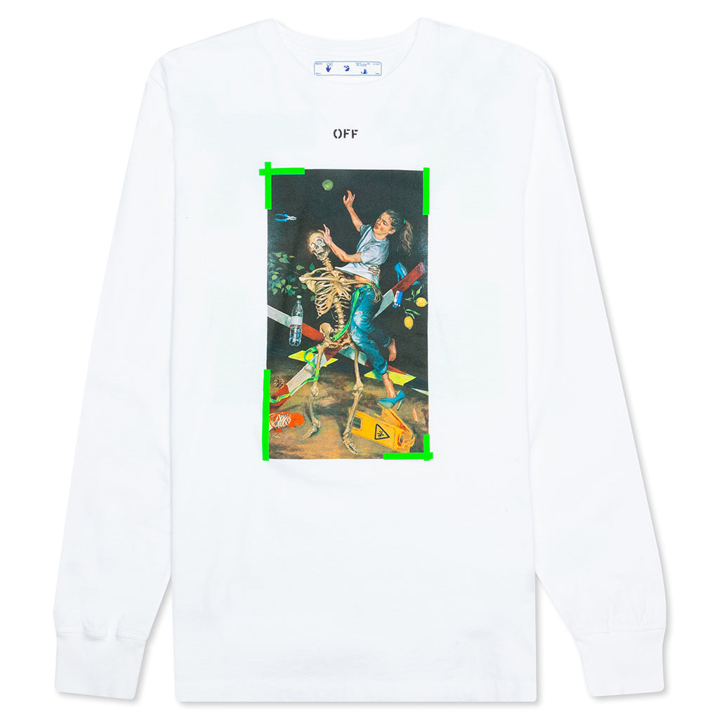 Pascal Print L/S Tee - White/Green
