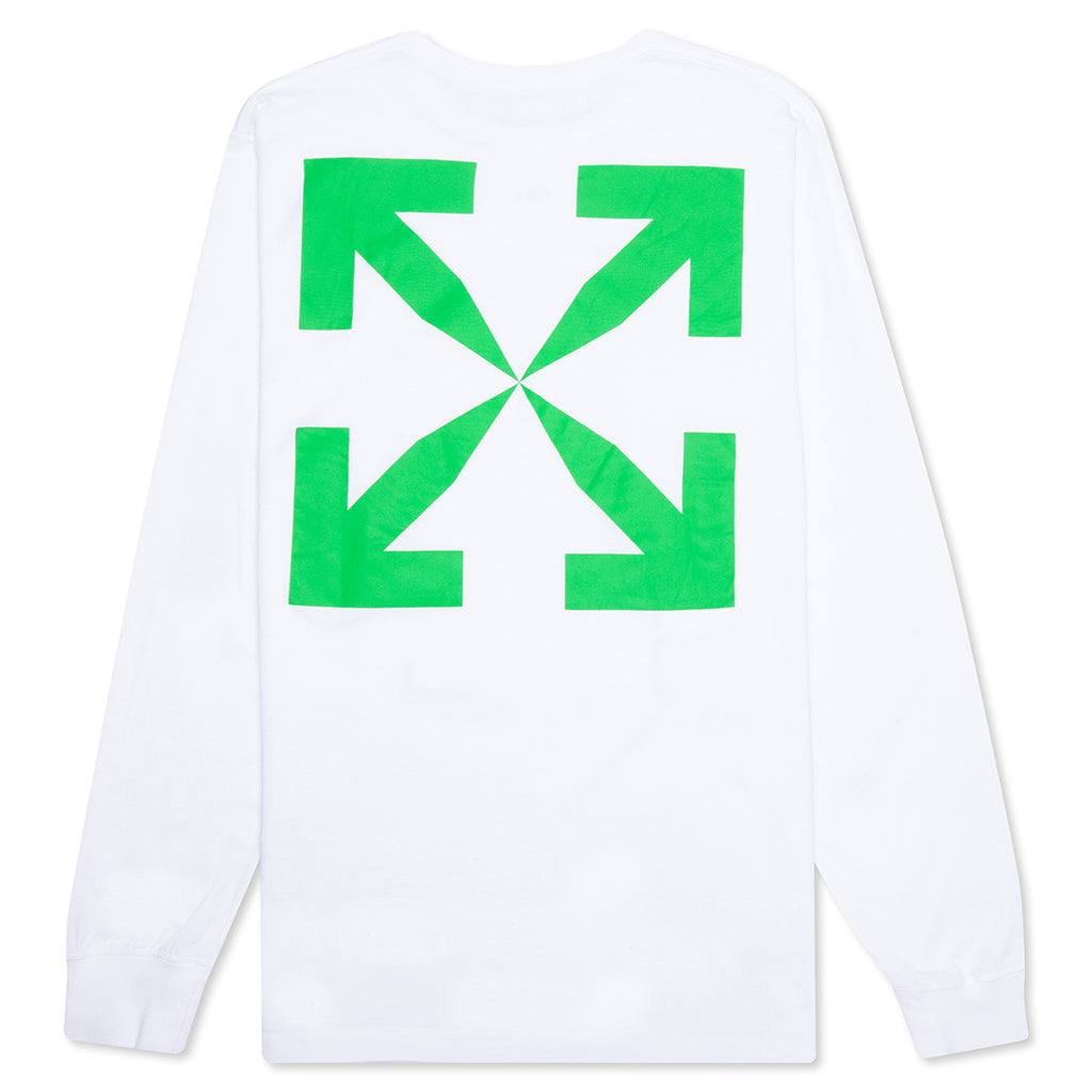 Pascal Print L/S Tee - White/Green