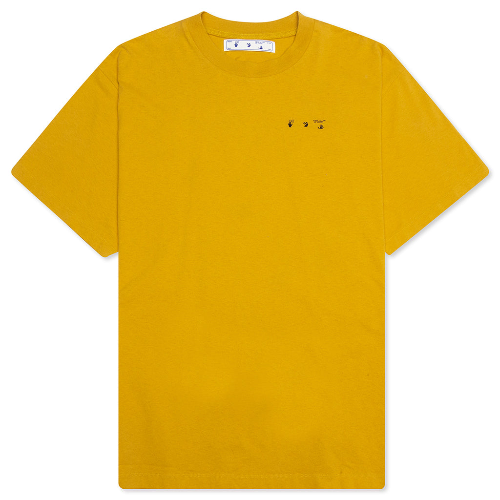 Pencil Arch S/S Over Tee - Ocher Yellow/Black