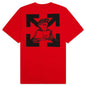 Pencil Arch S/S Over Tee - Red/Black