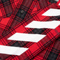 Kids Rubber Arrow Check Flannel - Red/White