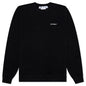 Wave Outl Diag Slim Crewneck - Black/White