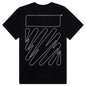 Wave Outl Diag Slim S/S Tee - Black/White