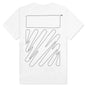 Wave Outl Diag Slim S/S Tee - White/Black