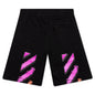 Marker Sweatshorts - Black/Fuchsia