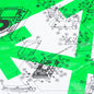 Off-White c/o Virgil Abloh x Pioneer SE Console Crewneck - White/Brilliant Green