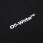 Wave Outline Diagonal Slim Hoodie - Black/White