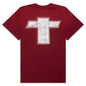 Cross Tee - Burgundy