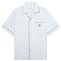 Open Collar Shirt - Light Blue