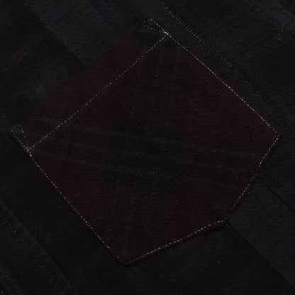 Over Dye 7 Cuts Shirt - Black