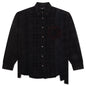 Over Dye 7 Cuts Shirt - Black