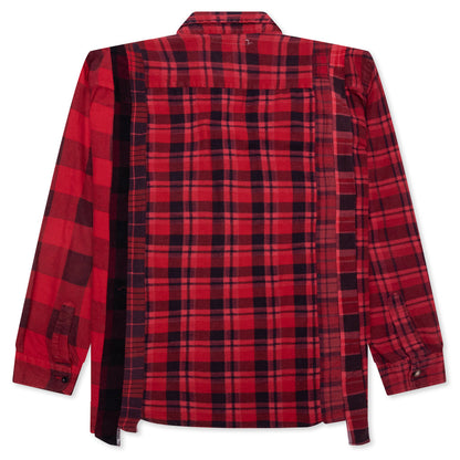 Over Dye 7 Cuts Shirt - Red