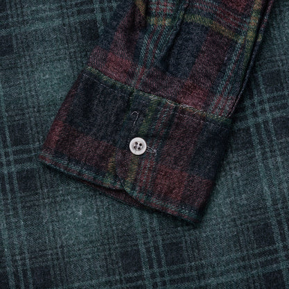 Over Dye 7 Cuts Wide Shirt - Green