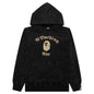 Over Dye Pullover Relaxed Fit Hoodie - Black