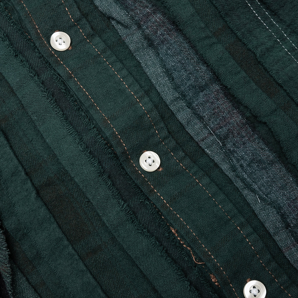 Over Dyed Ribbon Shirt - Green