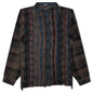 Over Dyed Ribbon Wide Shirt - Brown