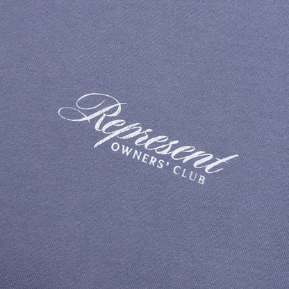 Owners Club Script T-Shirt - Dusty Blue