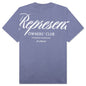 Owners Club Script T-Shirt - Dusty Blue