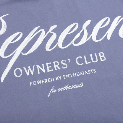 Owners Club Script T-Shirt - Dusty Blue
