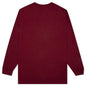 Core Embroidered L/S Shirt - Burgundy