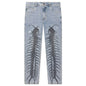 Crawler Denim Pant - Blue
