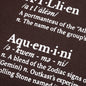Vocabulary T-Shirt - Brown