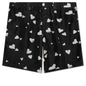 Silk Habotai Bermuda Shorts - Black