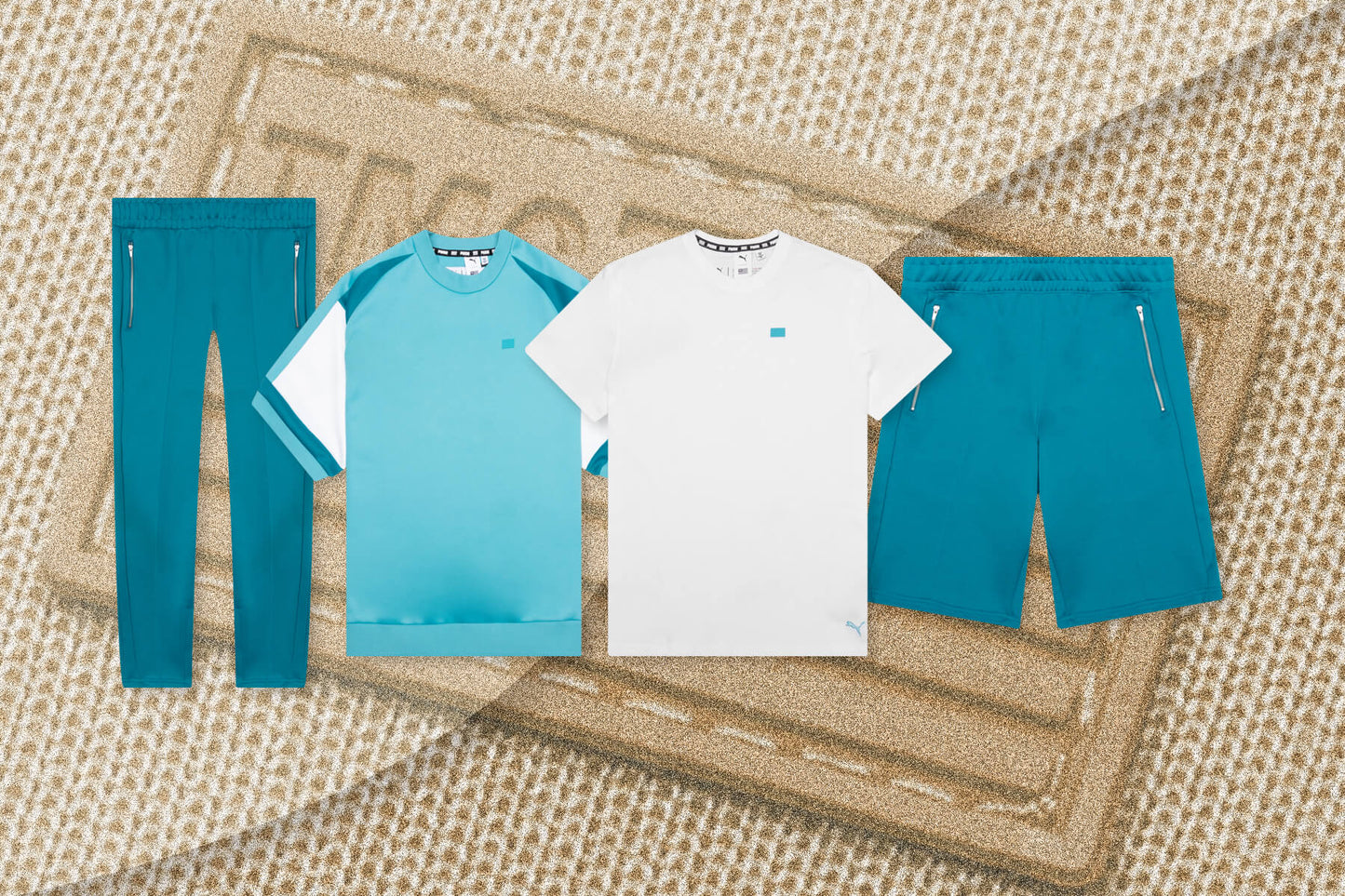 Puma x TMC Hustle Way Bermuda - Teal Blue