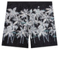 All Over Palms Swim Short - Black/Off White