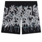All Over Palms Swim Short - Black/Off White