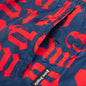 Broken Monogram Swim Short - Navy Blue/Red