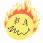 Burning Head Tee - White/Yellow