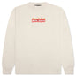 Burning Logo Classic L/S Tee - Off/White